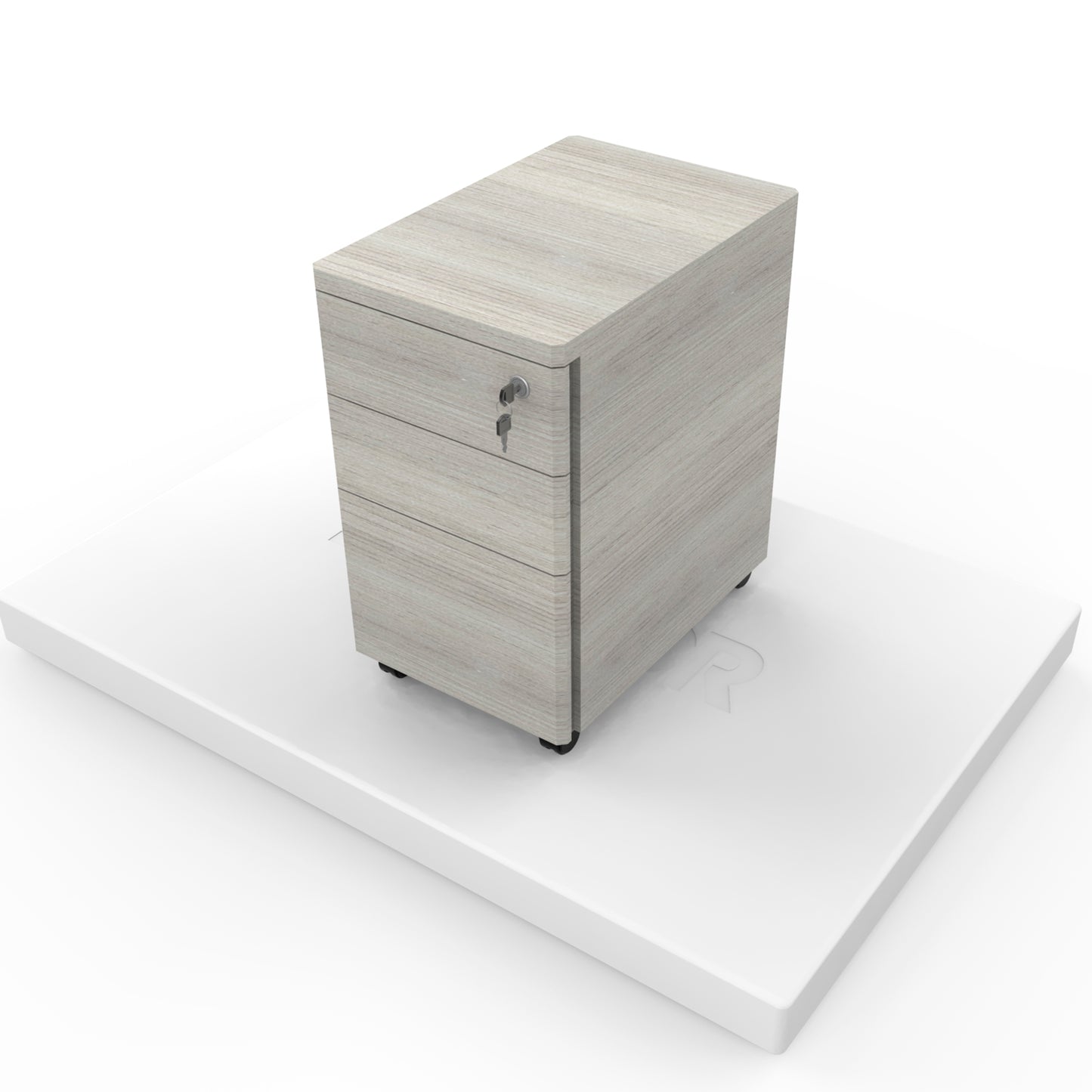 Mobile Pedestal (3 layers Drawer with Key-lock)