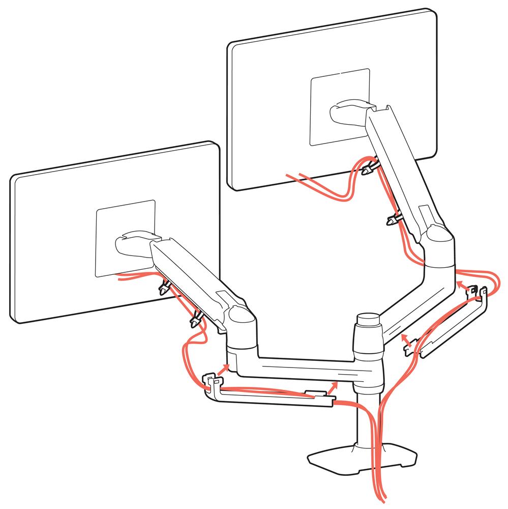 Ergotron LX Desk Dual Stacking Arm