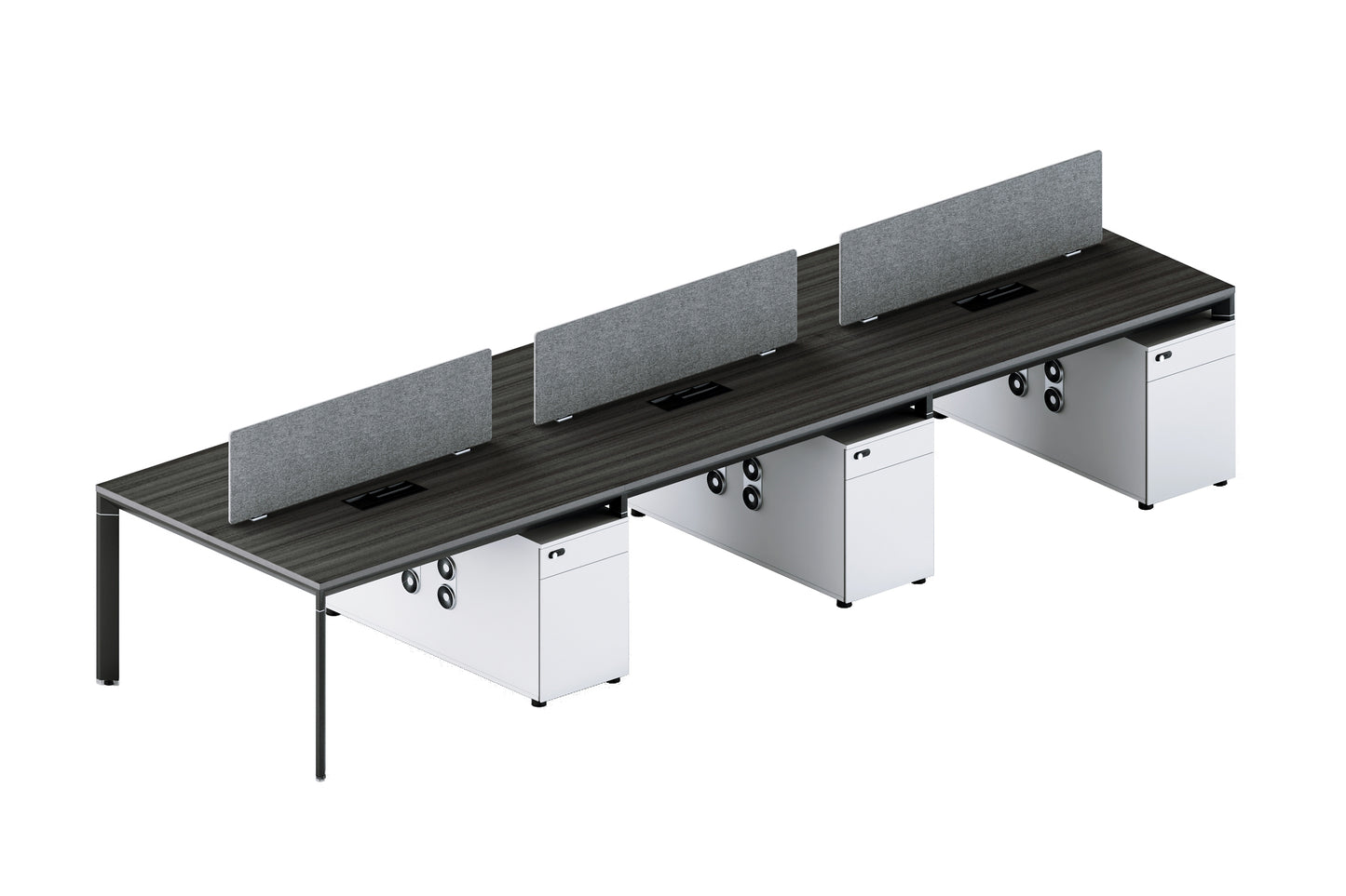 EKO-STAF13 - Open Area Desk Workstation - face to face