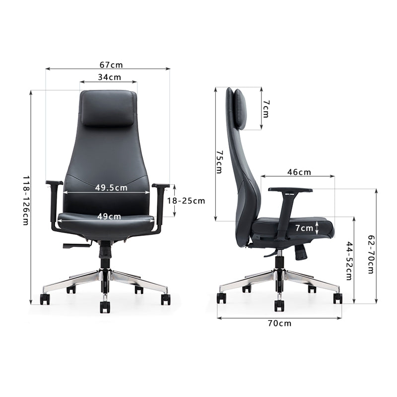 A8005-HB Leather High Back Chair -PU