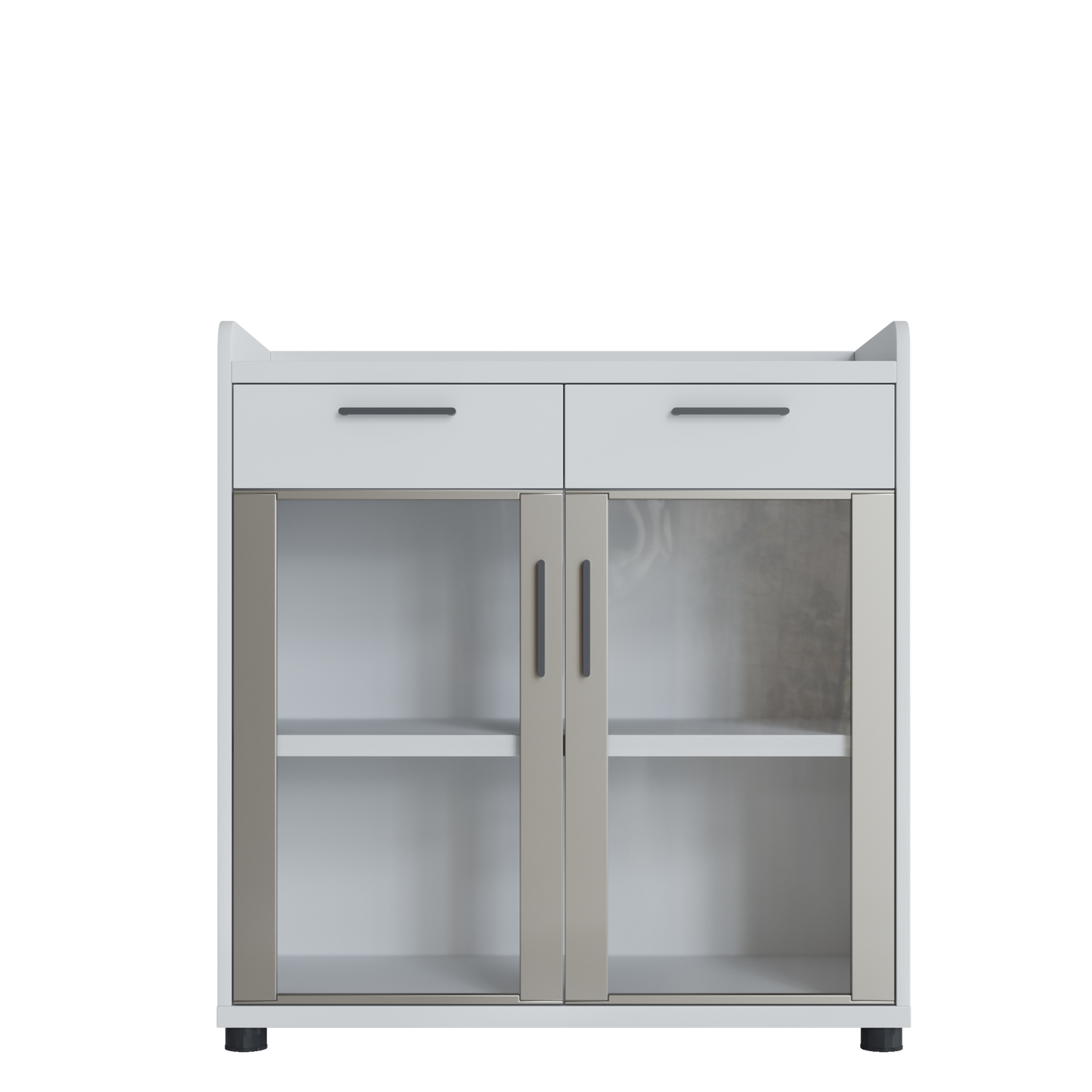 Pantry Glass window short cabinet