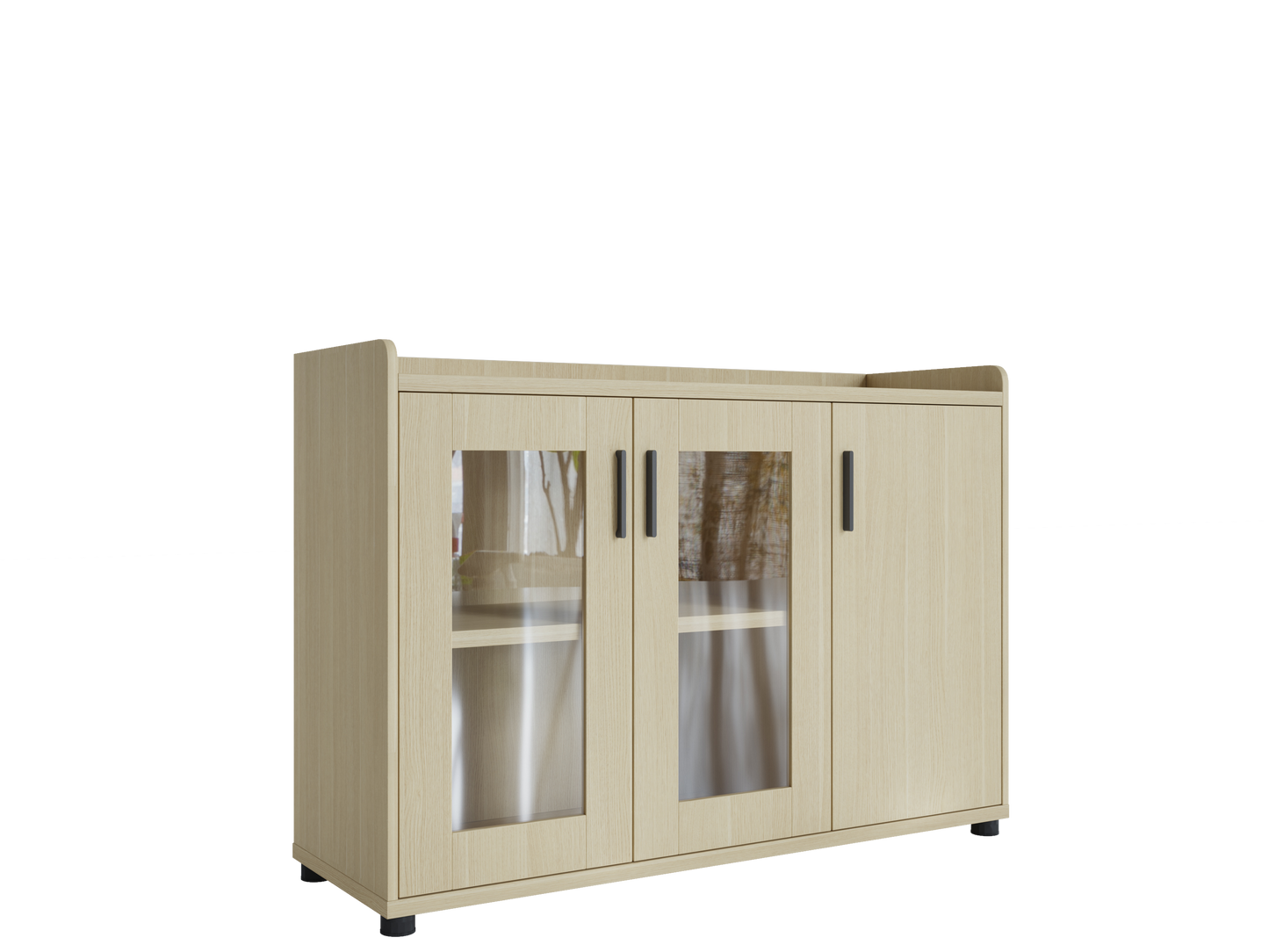 Pantry Glass window short cabinet