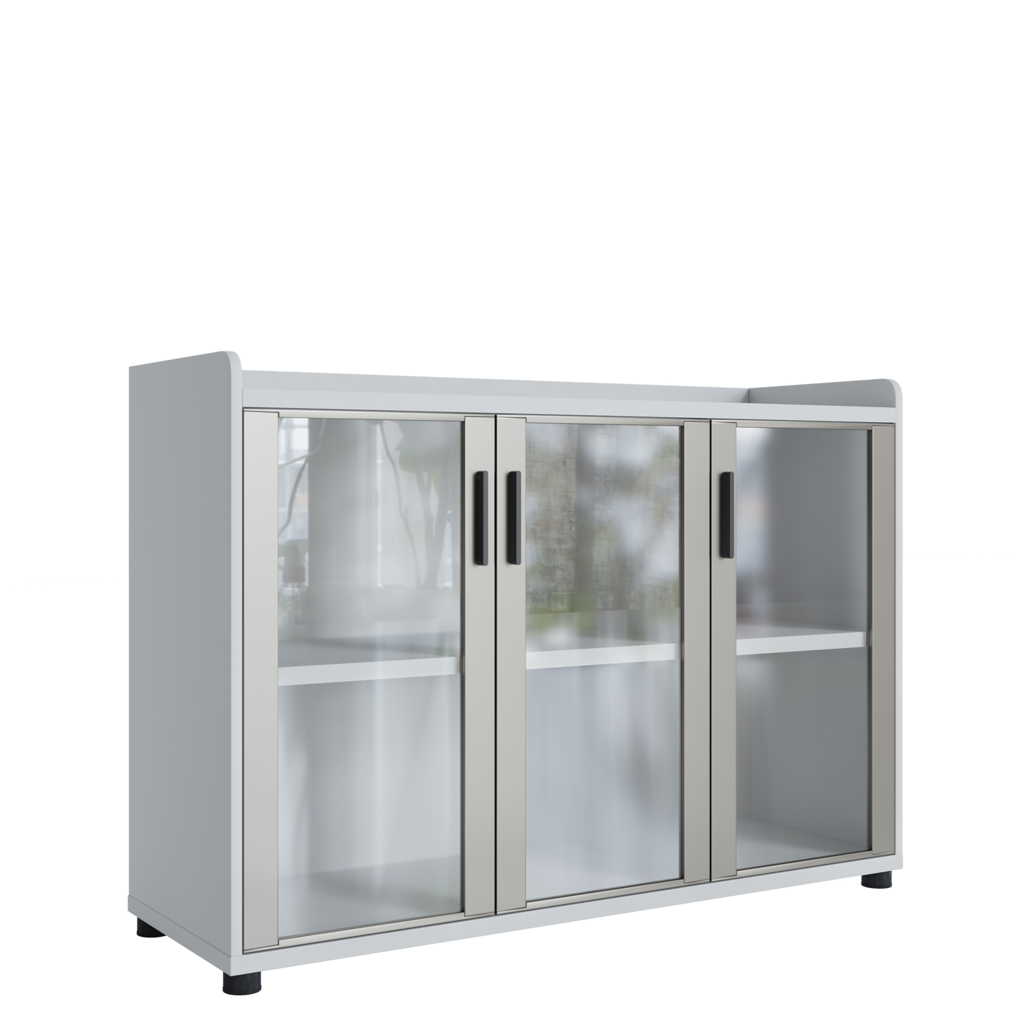 Pantry Glass window short cabinet