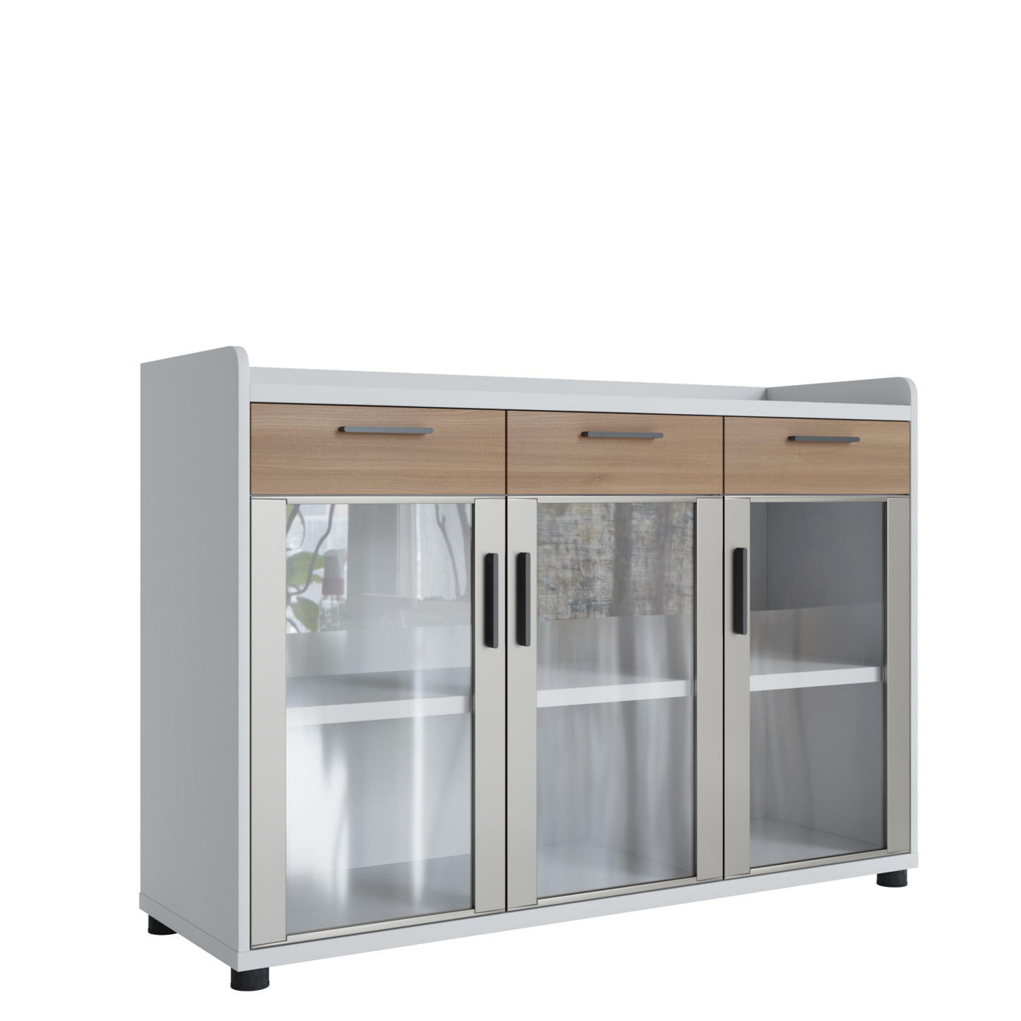 Pantry Glass window short cabinet