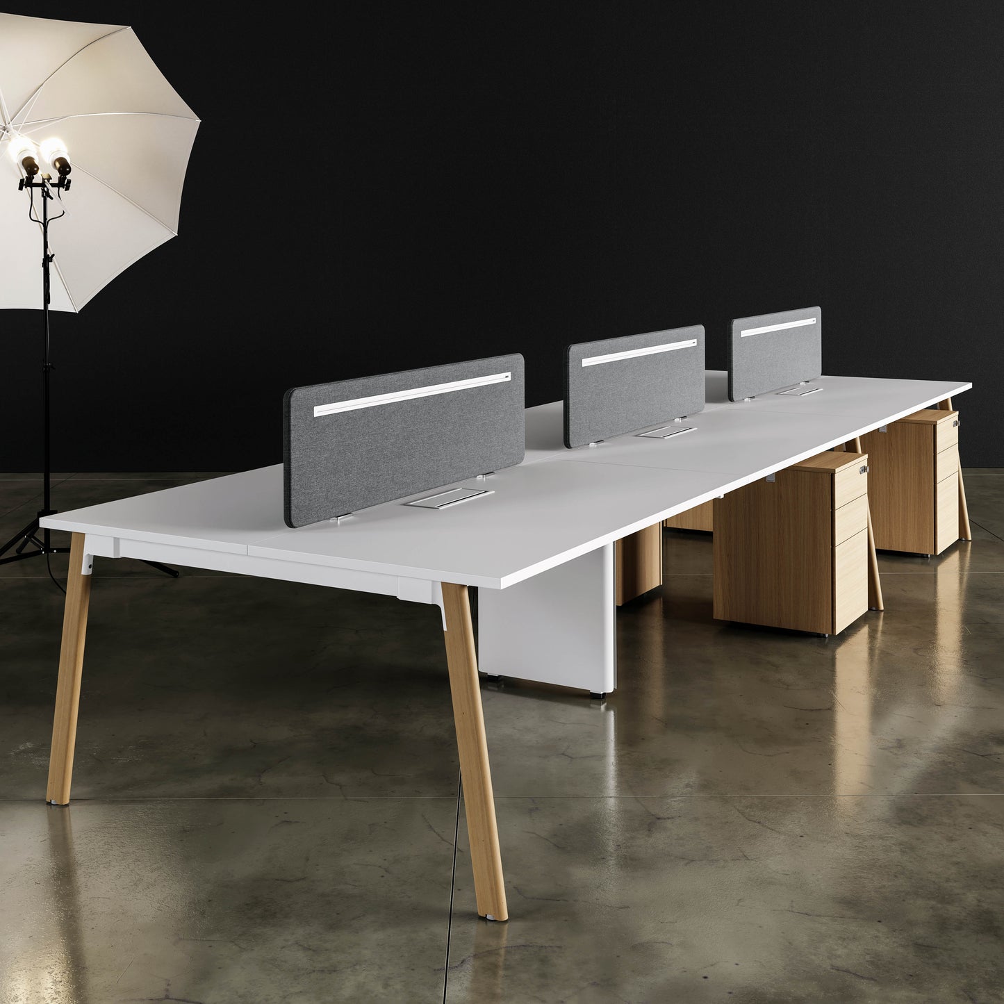 EKO-STAF06 - Open Area Desk Workstation