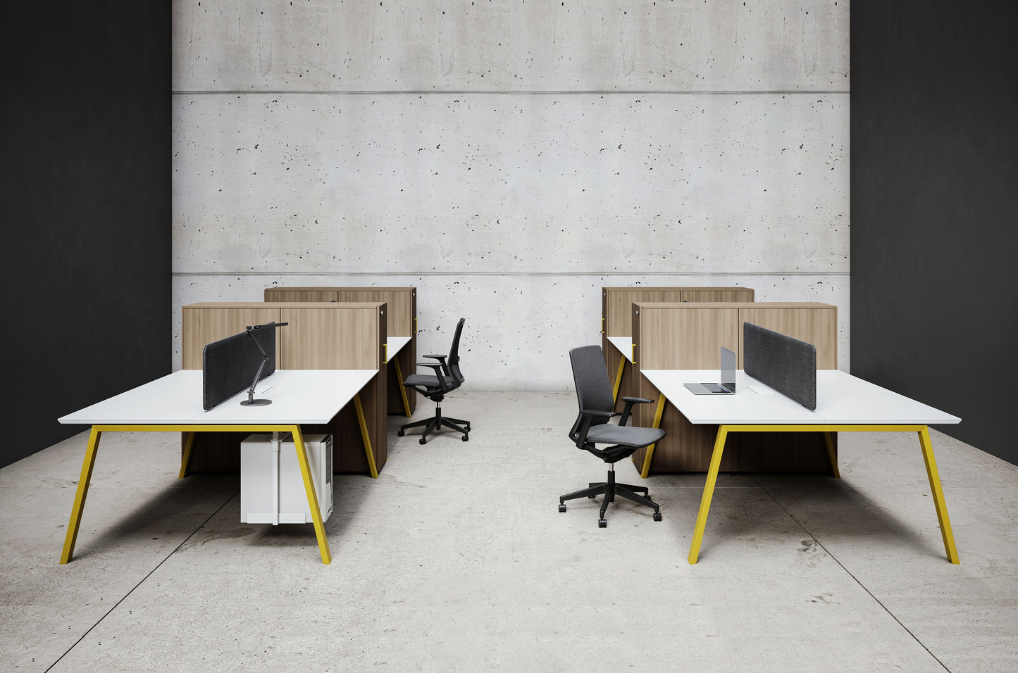 EKO-STAF04 - Open Area Desk Workstation