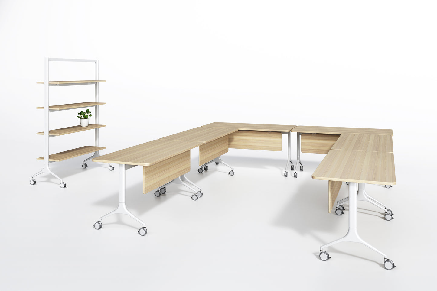 Folding Training Table (White Frame)