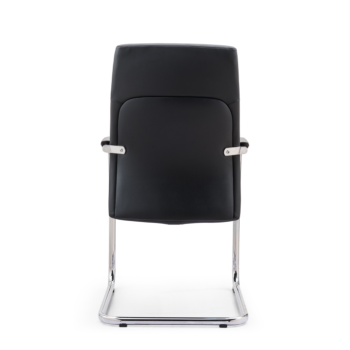 EKO-GD39 Black leather Office Visitor Chair