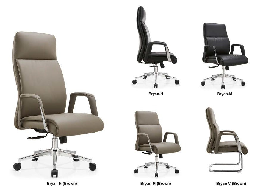 EKOBOR NL -Byan M - Leather Meeting Chair/ Boss Chair