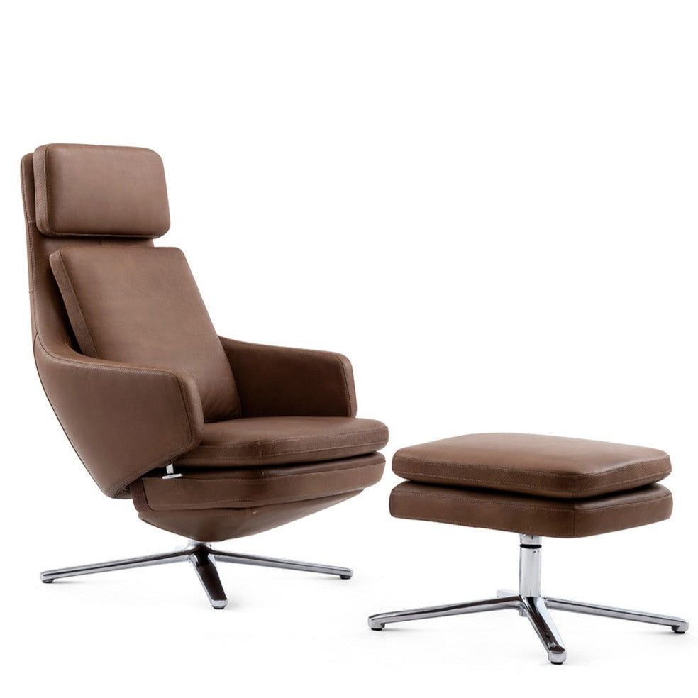 EKO-F2205&T2205 Executive Leather Visitor/ Meeting Chair with Stool ...