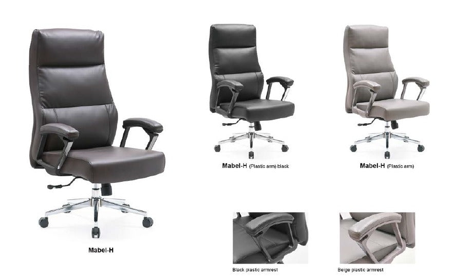 EKOBOR NL -MabelH - Leather Meeting Chair/ Boss Chair