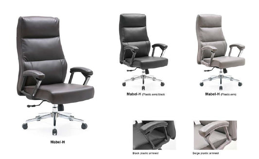EKOBOR NL -MabelH - Leather Meeting Chair/ Boss Chair