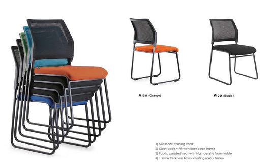 EKOBOR NL - Vida - Stackable Chair PU / Mesh
